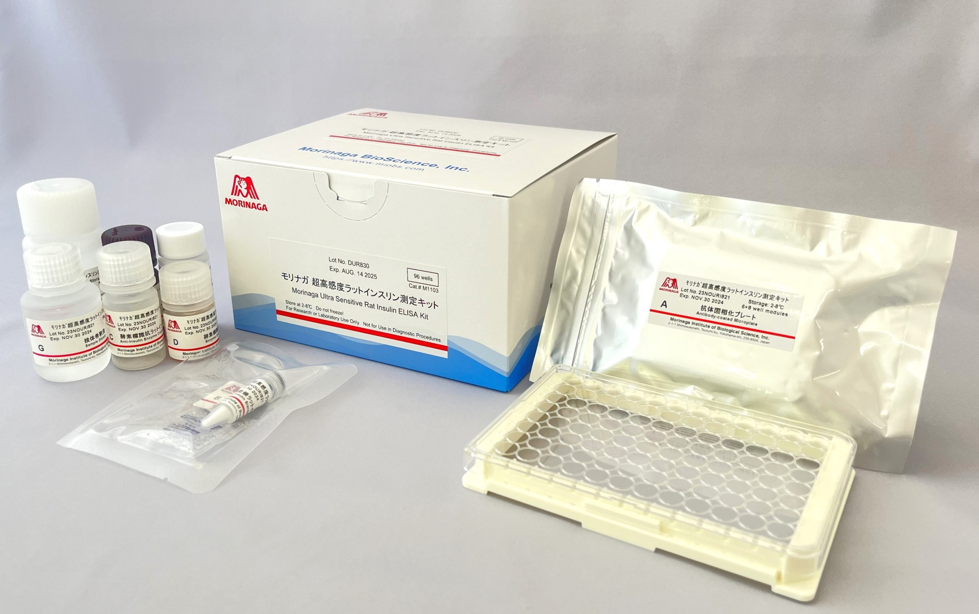 Ultra Sensitive Rat Insulin ELISA Kit is based on an enzyme-linked-immunoassay sorbent.<br>The test kit is quantitative for rat insulin in serum