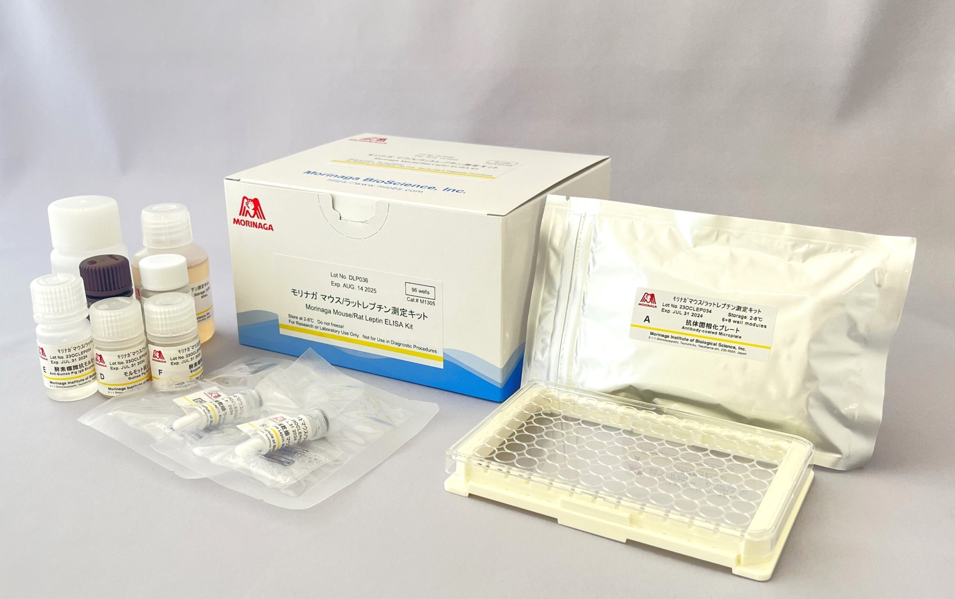 Mouse / Rat Leptin ELISA Kit is based on an enzyme-linked-immunoassay sorbent.<br>The test kit is quantitative for leptin in serum