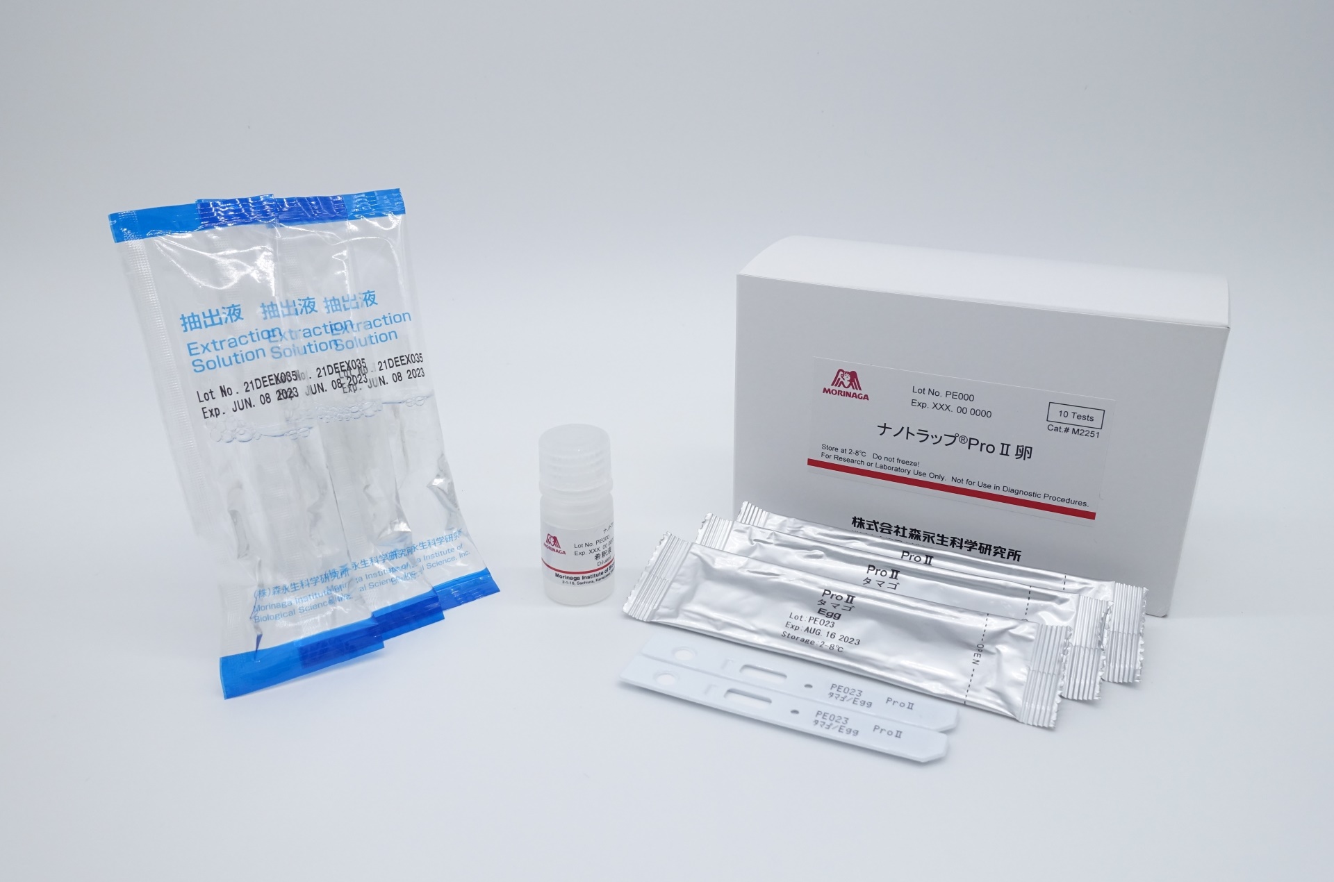 <span class="db-products__title--name"> ชุด Rapid Test ProⅡ สำหรับไข่ </span> <span class="db-products__title--num"> Cat. M2261 </span>